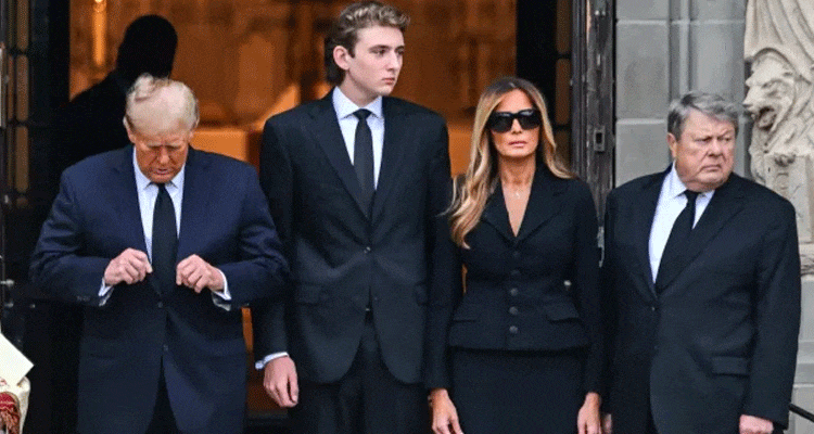 Melania Trump Mothers Funeral